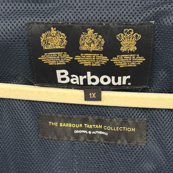 Barbour Women's Lothian Showerproof Longline Rain Jacket Navy 1X LSP0051NY51 - Picture 10 of 14